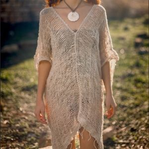 Primitive Tribal Craft Raw Cotton Poncho